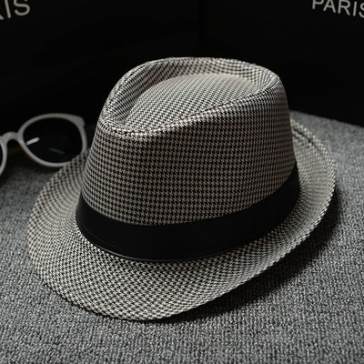 Gorra de Cuadros Houndstooth Clásica para Hombre - Estilo Europeo y Americano - Image 2