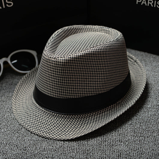 Gorra de Cuadros Houndstooth Clásica para Hombre - Estilo Europeo y Americano - Image 2