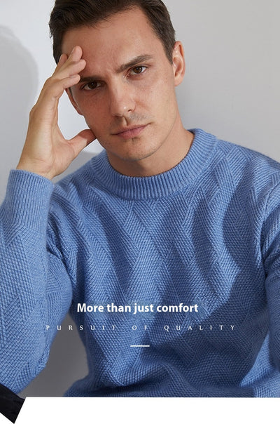 Suéter de Cuello Redondo en Cashmere Premium para Hombre - Image 27