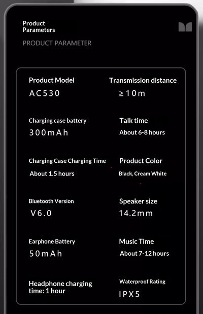 Auriculares Inalámbricos de Conducción Ósea AC530 Bluetooth - Image 6