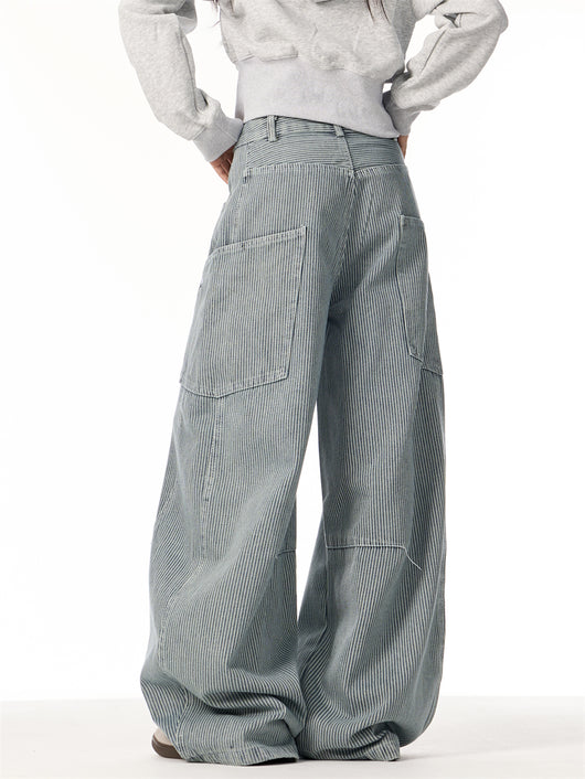 Pantalón Ancho Suelto de Diseño Moderno con Efecto Estilizador - Image 7