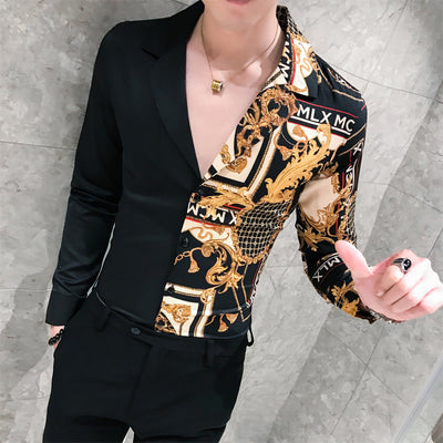 Camiseta Manga Larga Slim Fit Estilo Coreano para Hombre - Image 18