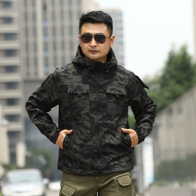 Chaqueta Táctica Camuflaje con Forro Polar para Deportes al Aire Libre - Image 3
