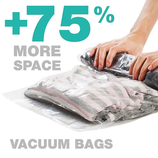 Bolsa de Compresión Sellable para Ropa - Ahorra Espacio sin Electricidad