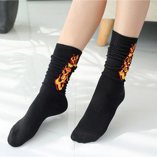 Calcetines Largos Harajuku Hip Hop para Pareja - Estilo Urbano Skate - Image 4