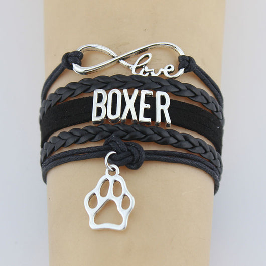 Pulsera Trenzada con Dije de Patita de Perro en Aleación - Image 5
