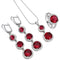 Conjunto de Joyería Nupcial de Tres Piezas