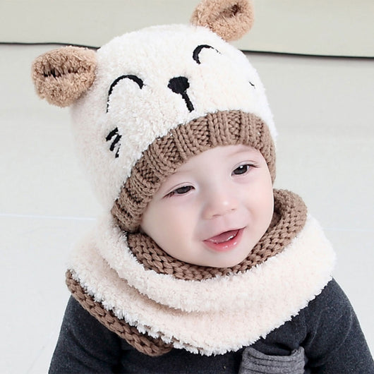 Gorro y Bufanda de Lana para Bebé