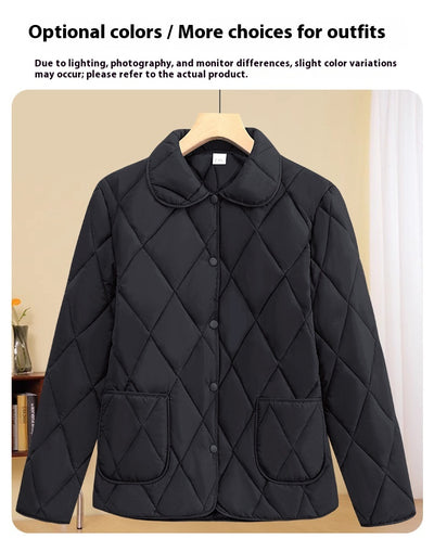 Chaqueta Acolchada Suelta de Algodón para Mujer - Diseño Ligero y Moderno - Image 17