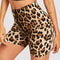 Shorts Estampado Leopardo Ajustado para Mujer
