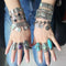 Anillo y Pulseras Boho Plata Tibetana