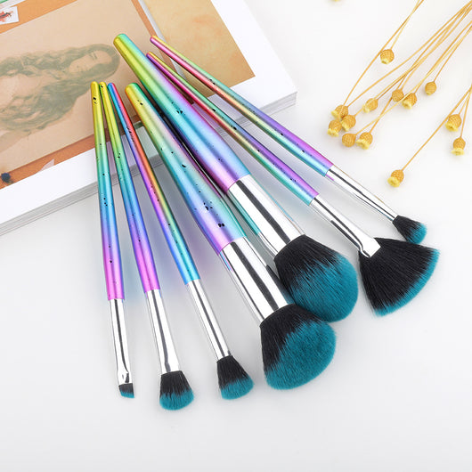 Set de Brochas de Maquillaje con Patrón Gota de Agua - Image 12