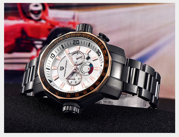 Reloj Multifunción PAGANI DESIGN - Cuarzo Deportivo de Precisión