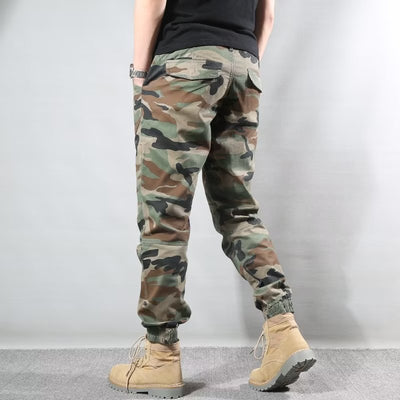 Pantalones Cargo Retro Estilo Japonés con Camuflaje y Corte Tobillero - Image 16