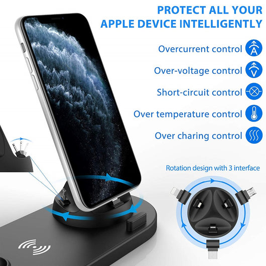 Soporte de Carga Triple para Apple Watch, AirPods y iPhone - Image 6