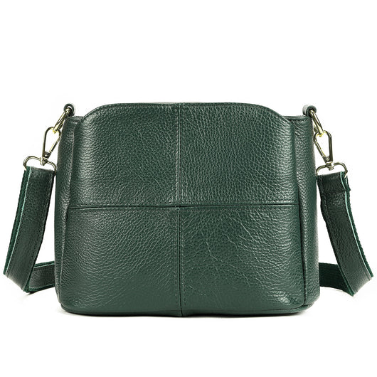 Bolso de Cuero Genuino para Mujer - Cartera Casual Tipo Mensajero - Image 9