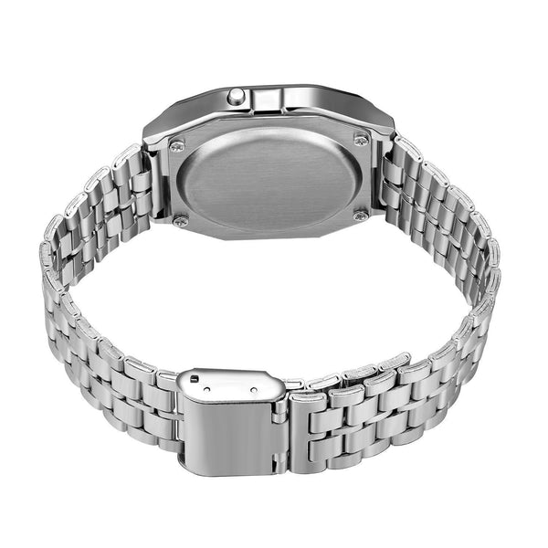 Reloj Electrónico WR F91W con Pulsera de Acero
