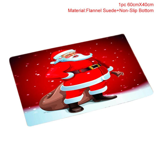 Juego de Decoración Navideña para Baño - Cortina de Ducha y Funda de Inodoro Papá Noel - Image 12
