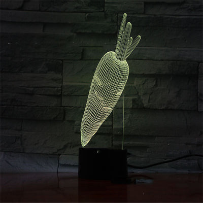 Lámpara LED 3D con Control Remoto Táctil para Dormitorio - Image 6