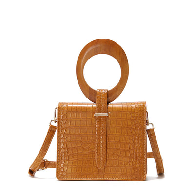 Bolso de Mano con Asa de Madera - Image 6