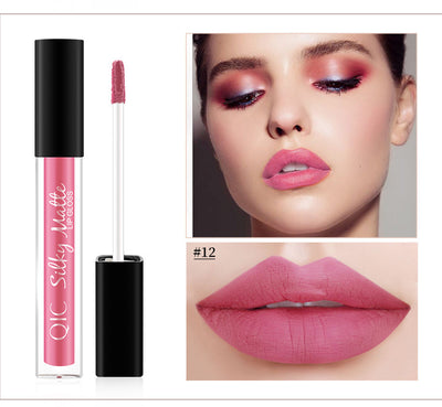 Brillo Labial Mate Impermeable de Larga Duración - Acabado Aterciopelado - Image 12