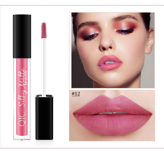 Brillo Labial Mate Impermeable de Larga Duración - Acabado Aterciopelado - Image 12