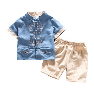 Traje Tang Infantil Estilo Chino con Cierre de Disco - Image 4