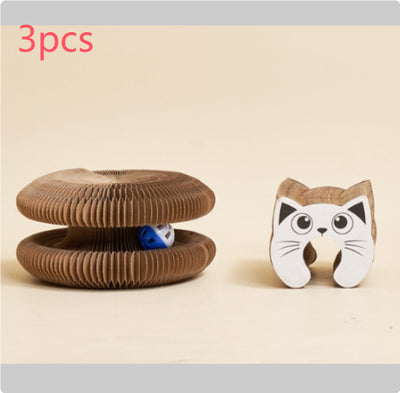 Rascador Ondulado para Gatos - Juguete Desestresante con Cartón Corrugado - Image 11