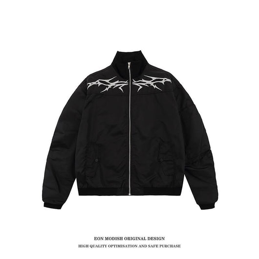 Chaqueta Bomber Street Cool con Bordados Auténticos - Image 2