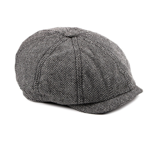 Boina Octagonal a Cuadros para Hombre - Estilo Retro Vintage - Image 6