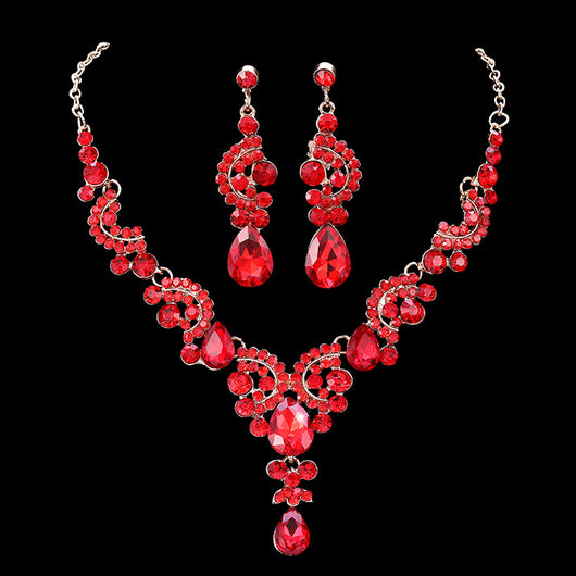 Conjunto de Collar de Diamantes para Novia - Joyería de Moda Elegante - Image 10