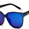 Negro brillante y azul