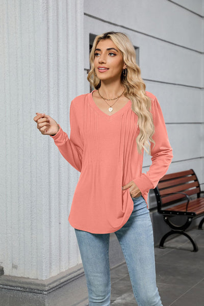 Blusa Suelta de Rayas con Mangas Largas para Mujer - Image 25