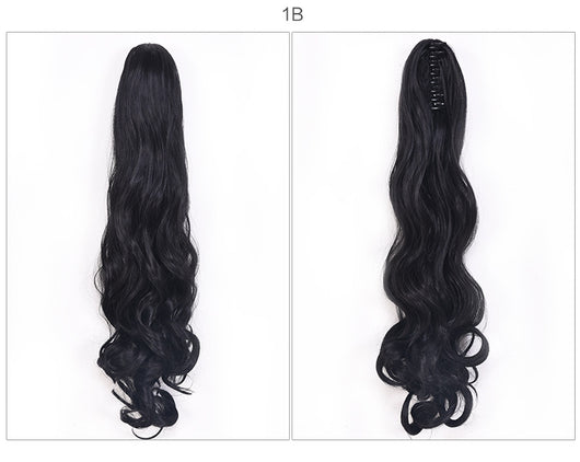 Coleta Postiza Rizada con Pinza de Garra - Extensión de Cabello Instantáneo - Image 5