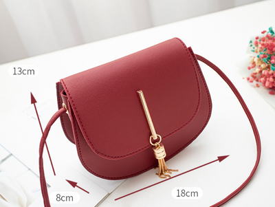 Bolso de Hombro Redondo con Borlas para Mujer - Image 11