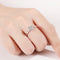 Anillo de Plata 925 con Diamante Moissanita de Seis Garras
