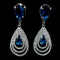 Crystal drop earrings Azul A