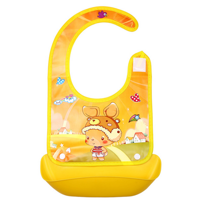Babero infantil impermeable con bolsillo coleccionable de silicona - Image 20