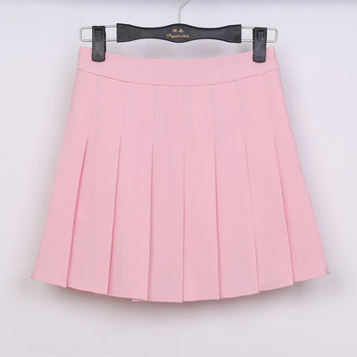 Falda Plisada Blanca de Cintura Alta Estilo Colegiala Japonesa - Image 16
