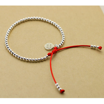Pulsera de Plata Esterlina 925 con Cordón Rojo - Image 5