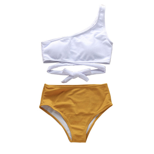 Bikini Asimétrico Sexy con Tirante Único