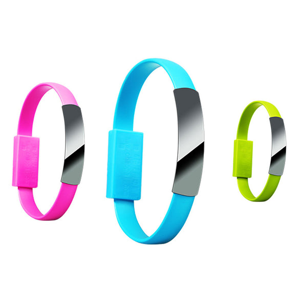 Pulsera Cable USB Silicona - Carga Rápida Portátil
