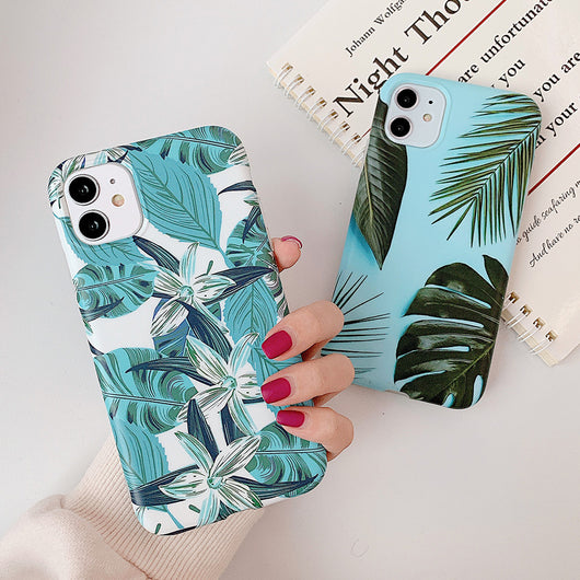 Funda para Celular Diseño Hojas Azules - Image 3
