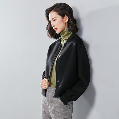 Abrigo de Lana Doble Faz con Cashmere para Invierno - Image 7
