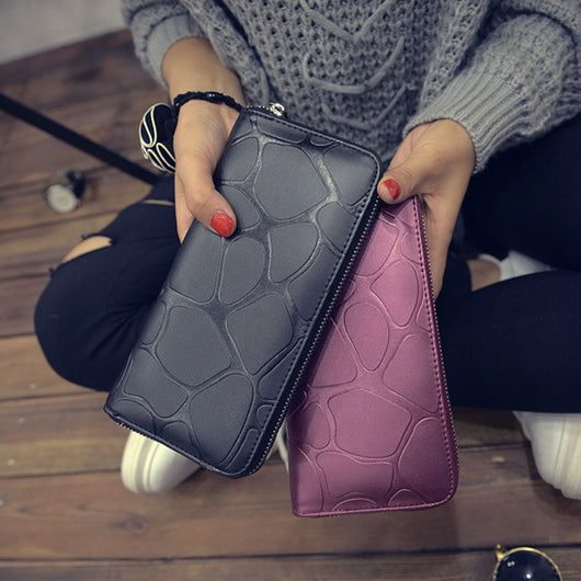 Cartera de Piedra PU - Diseño Minimalista y Duradero - Image 2