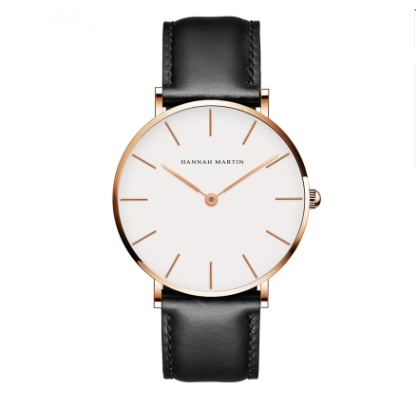 Reloj de Negocios Ultrafino Impermeable - Cuarzo Minimalista Unisex Negro - Image 25