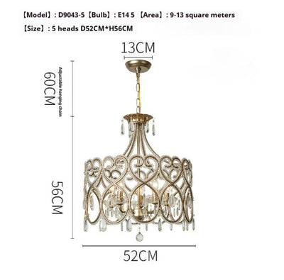 Lámpara de Araña de Cristal Envejecido - Lujo Francés para Sala de Estar - Image 7