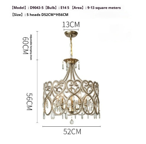 Lámpara de Araña de Cristal Envejecido - Lujo Francés para Sala de Estar - Image 7