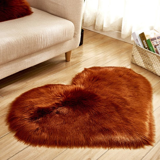 Alfombra de Corazón Suave Antideslizante - Tapete Mullido para Hogar - Image 4