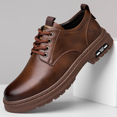 Zapatos Casuales de Cuero para Hombre con Diseño Retro - Image 3